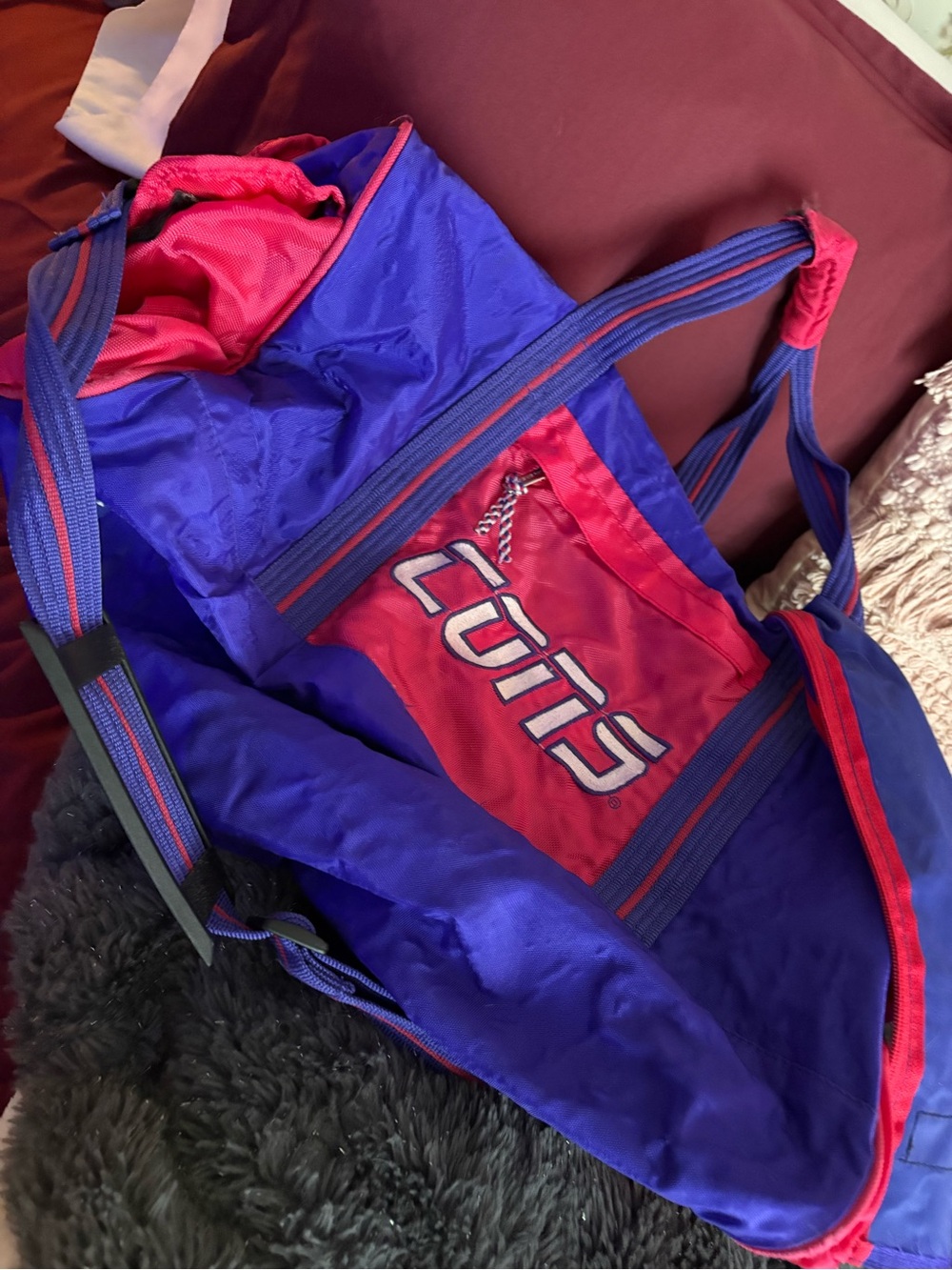 VINTAGE 90e Converse Blue and Pink Travel Garment Bag